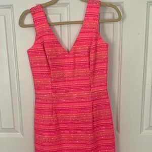 Lilly Pulitzer Pink and Gold Shift Dress